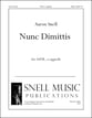 Nunc Dimittis SATB choral sheet music cover